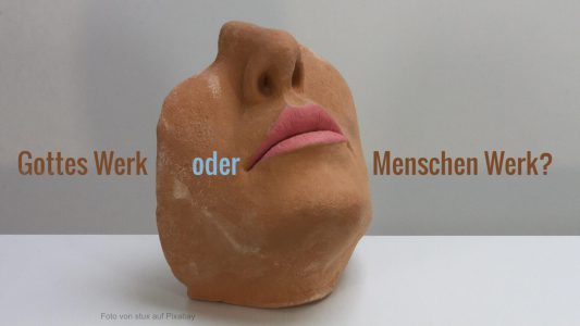 Getöpfertes Gesicht